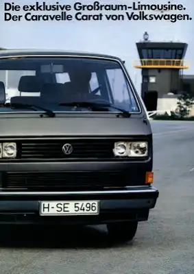 VW T 3 Caravelle Carat Prospekt 8.1983