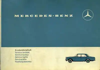Mercedes-Benz Kundendienstheft 1968