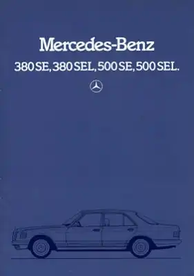 Mercedes-Benz 380 SE SEL 500 SE SEL Prospekt 6.1983