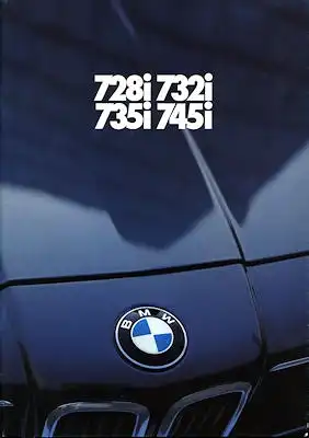 BMW 728i 732i 735i 745i Prospekt 1982