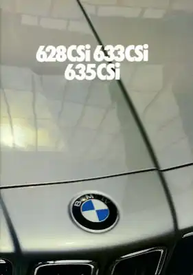 BMW 628 CSi-635i CSi Prospekt 1982