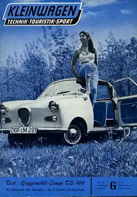Kleinwagen 1958 Heft 6