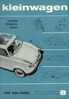 Kleinwagen 1958 Heft 8