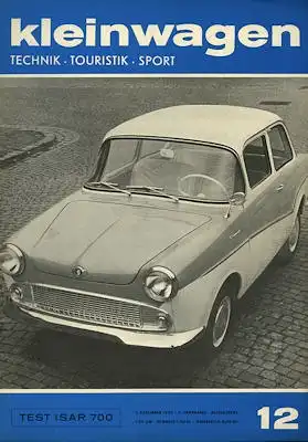 Kleinwagen 1959 Heft 12