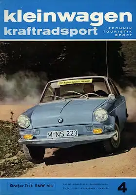Kleinwagen / Kraftradsport 1960 Heft 4