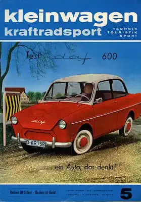 Kleinwagen / Kraftradsport 1960 Heft 5