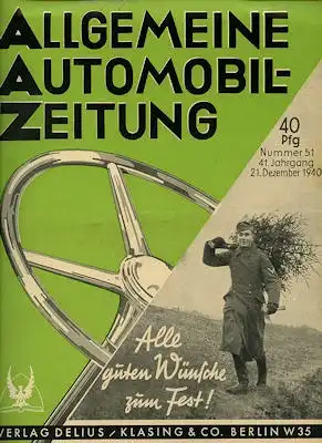 Allgemeine Automobil Zeitung (AAZ) 1940 Heft 51