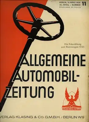 Allgemeine Automobil Zeitung (AAZ) 1935 Heft 11