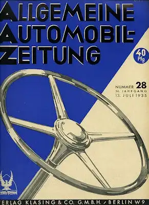 Allgemeine Automobil Zeitung (AAZ) 1935 Heft 28