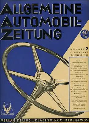 Allgemeine Automobil Zeitung (AAZ) 1940 Heft 2