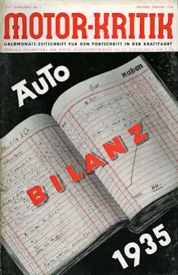 Motor-Kritik 1936 Heft 1