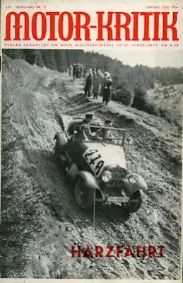 Motor-Kritik 1934 Heft 11