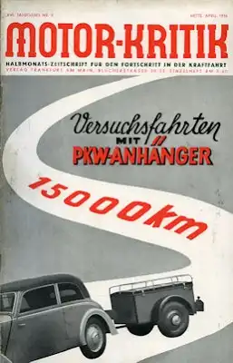 Motor-Kritik 1936 Heft 8