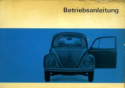 VW Käfer Bedienungsanleitung 8.1969