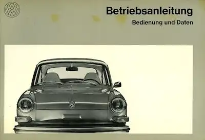 VW 1600 Bedienungsanleitung Teil 1 8.1972