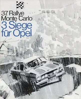 Opel Rallye Monte Carlo Prospekt 8.1968