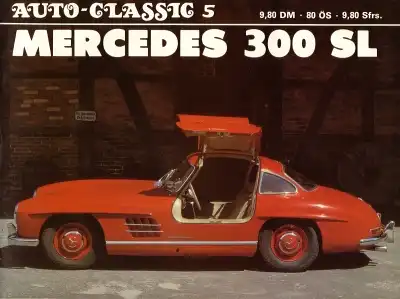 Mercedes-Benz 300 SL Broschüre 1980er Jahre