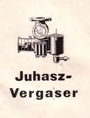 Juhasz Vergaser 1927