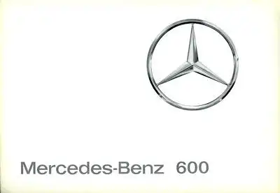 Mercedes-Benz 600 Prospekt 1964 e