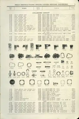 Harley-Davidson Ersatzteilliste 1926-1935