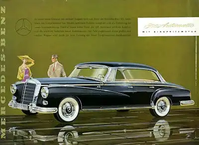 Mercedes-Benz 300 Automatic Prospekt ca. 1958