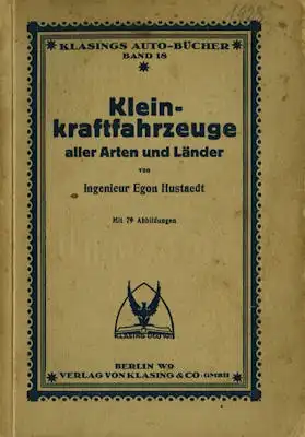 Klasings Auto-Bücher Kleinkraftfahrzeuge Bd. 18 ca. 1923