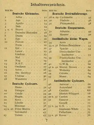 Klasings Auto-Bücher Kleinkraftfahrzeuge Bd. 18 ca. 1923