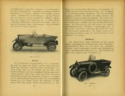Klasings Auto-Bücher Kleinkraftfahrzeuge Bd. 18 ca. 1923