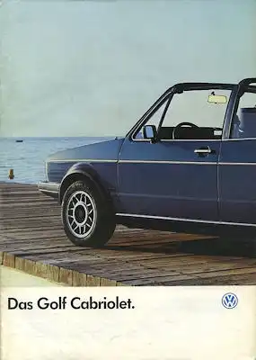VW Golf Cabriolet 1 Prospekt 7.1986