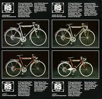 HWE Fahrrad Programm 9.1978