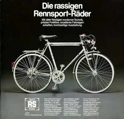 HWE Fahrrad Programm 9.1978