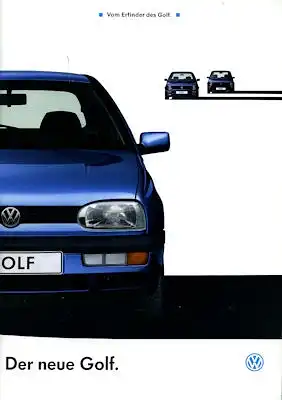 VW Golf 3 Prospekt 9.1991