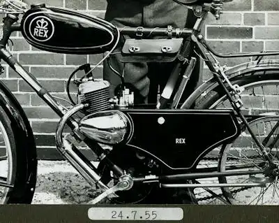 4 Fotos Moped Rex 1955/56