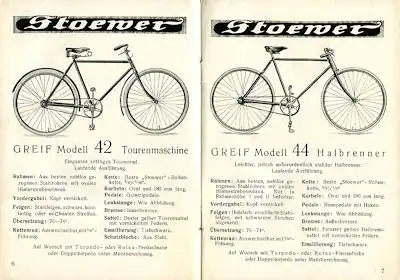 Bernhard Stoewer Fahrrad Programm 1930er Jahre