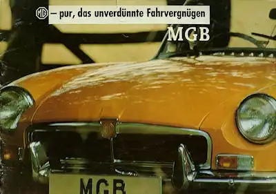 MG B Prospekt 1960er Jahre
