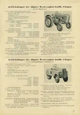 Deutsche Ackerschlepper Katalog 1954