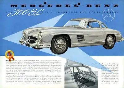 Mercedes-Benz 300 SL Prospekt 1955