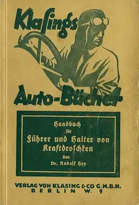 Klasings Auto-Bücher Kraftdroschkenführer Bd. 26 1927