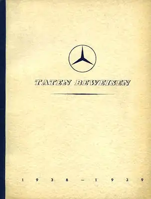 Mercedes-Benz Tat beweisen 1938-1939