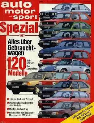 Auto Motor Sport Spezial Gebrauchtwagen 1987