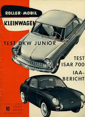 Rollerei und Mobil / Roller Mobil Kleinwagen 1959 Heft 10
