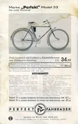 Triepad Fahrrad Programm 1938