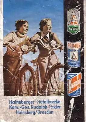 National Fahrrad Prospekt 1930er Jahre