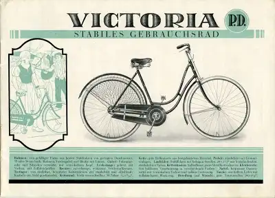 Victoria Fahrrad Programm 1920er Jahre