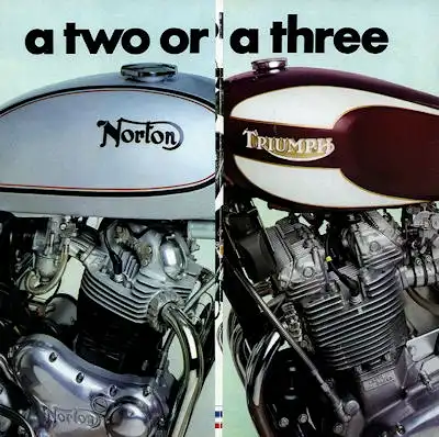 Norton / Triumph Programm ca. 1975