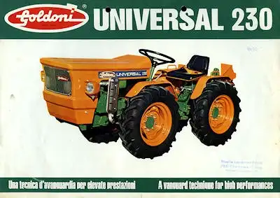 Goldoni Universal 230 Prospekt 1980er Jahre