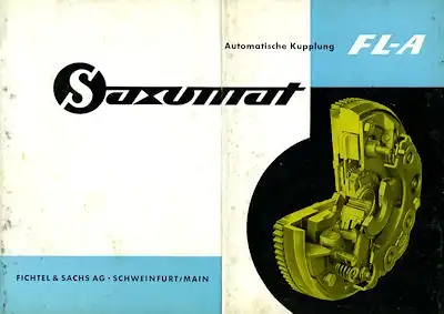 Sachs Saxomat Prospekt 1960er Jahre