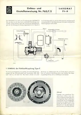 Sachs Saxomat Prospekt 1960er Jahre