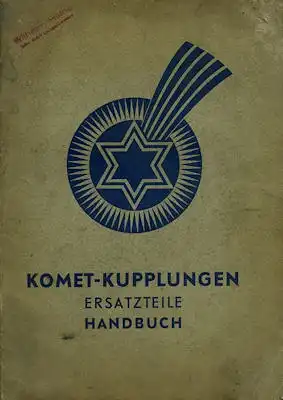 Sachs Komet Kupplungen Ersatzteilliste 1938