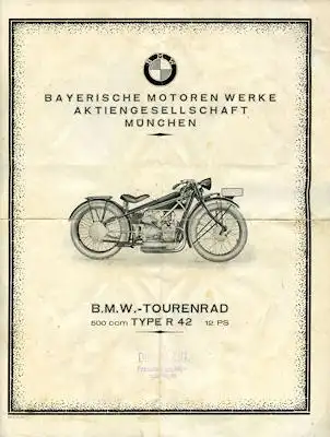 BMW R 42 Prospekt 5.1926